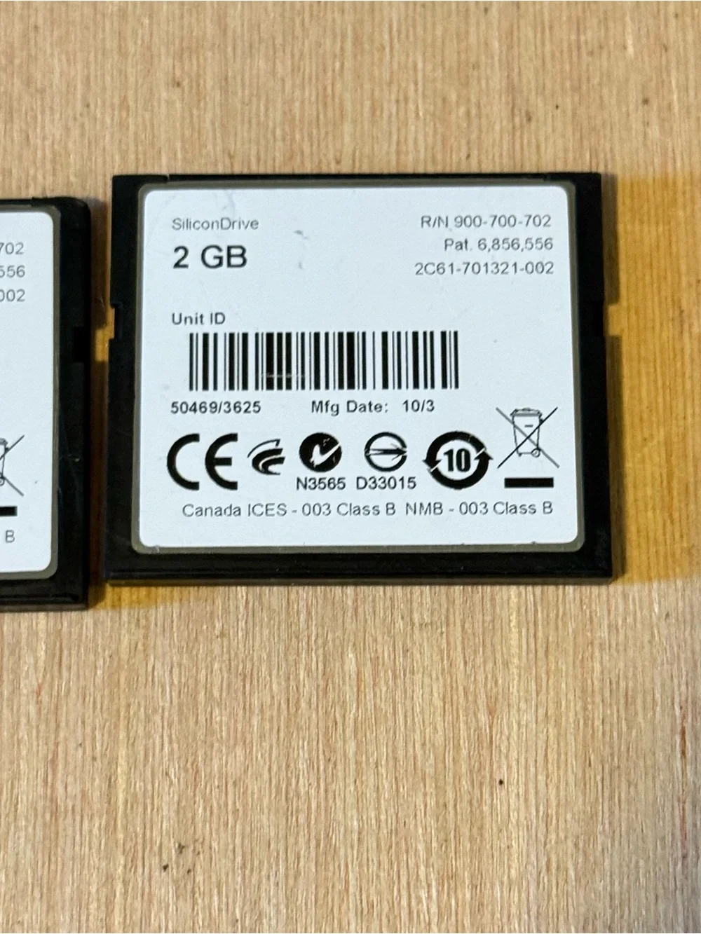 2-Western Digital SiliconDrive SSD-C01GI-3625, 1/2GB PATA Card“UNTESTED”Read Blw